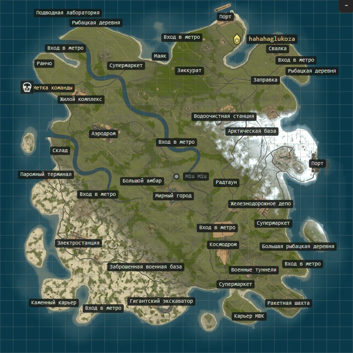 Демонстрационная карта Rust